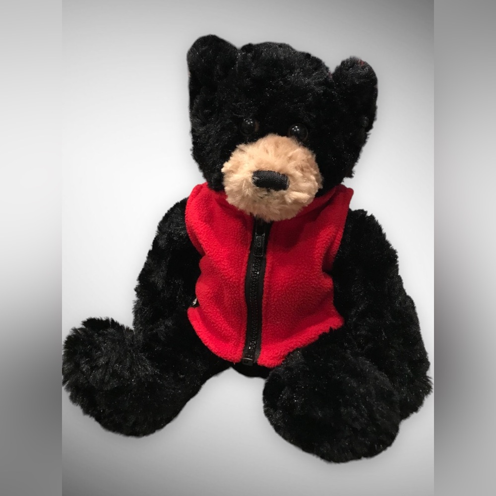 CHELSEA BEAR CO. Soft Plush w/ Red Fleece Vest